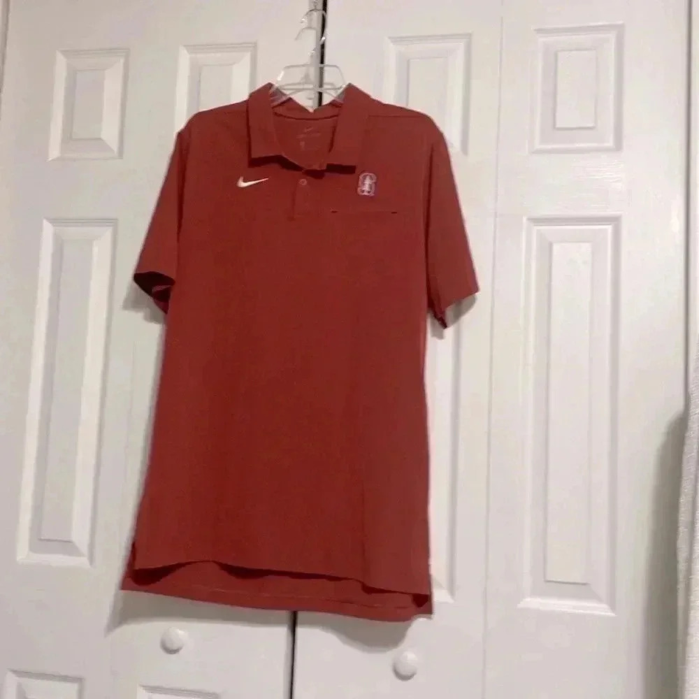 Stanford Cardinal Nike Dri-Fit Polo mens performance shirt